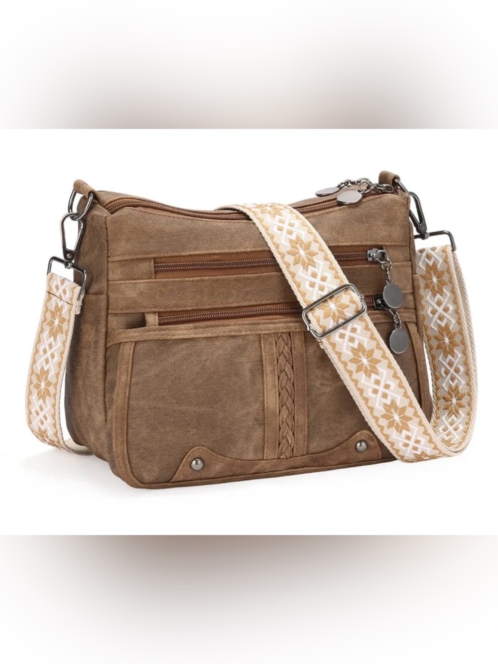 NEW Geometric Strap Crossbody Purse Bag